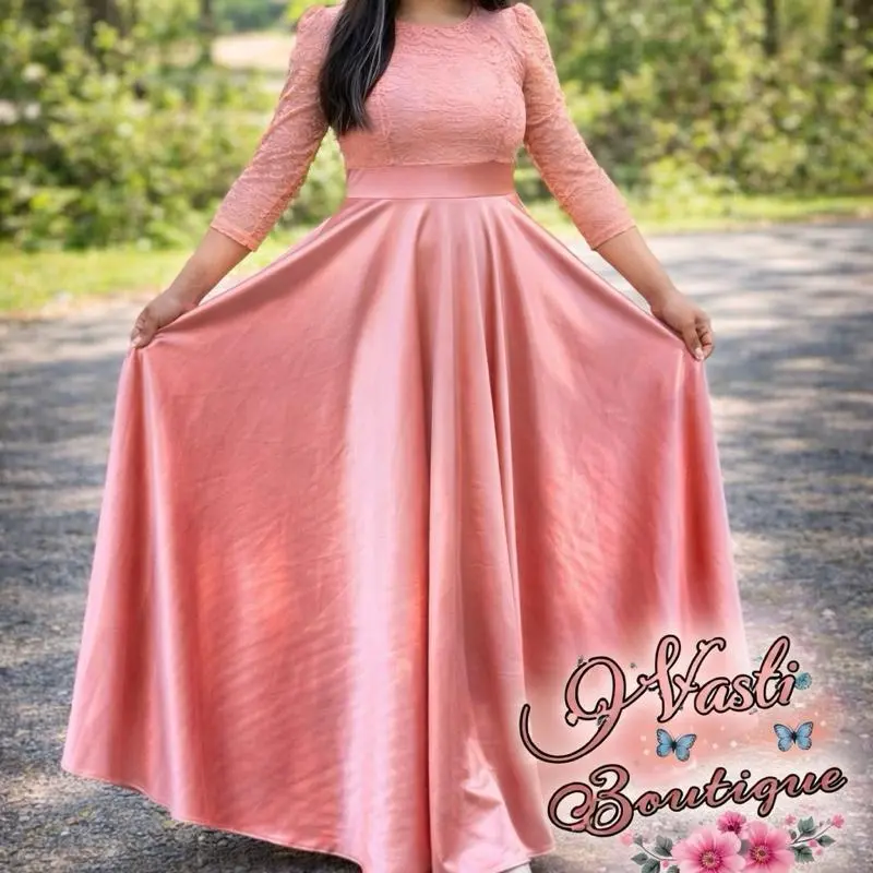 Elegant maxi dress Formal Wear Womenswear Satin