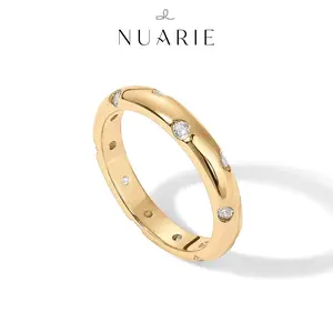 S925 Sterling Silver Moissanite Ring Hypoallergenic Elegant Minimalist Dainty Jewelry Engagement Wedding Band Gift with Certification unique fashion jewelry stackable woman