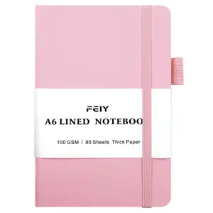 1 Piece Lined Notebook, Multiple Colors Available, 160 Pages, 100gsm Thick Paper, Hard Cover, Ideal for Work, School, Notes, Sketching