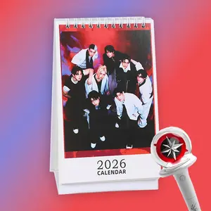 2026 K-Pop Boy Group Photo Calendar, Theme Desktop Planner, Fan Collection Memorabilia, Must-Have Item for Fans