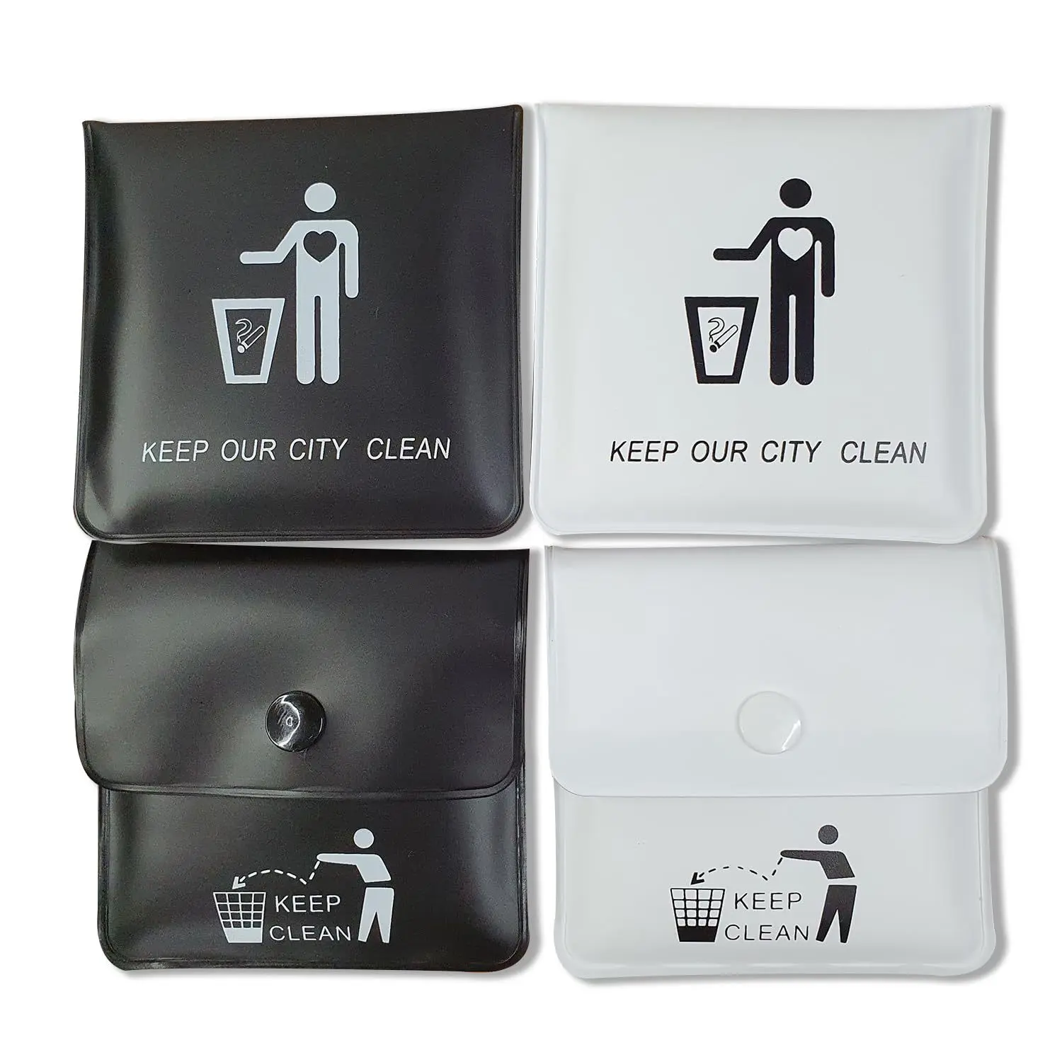 Portable Eco-Friendly Eva Aluminum Foil Ashtray Bag, Sealed Leak-Proof Fireproof Design, Outdoor Car Travel Use, No Extra Accessories
