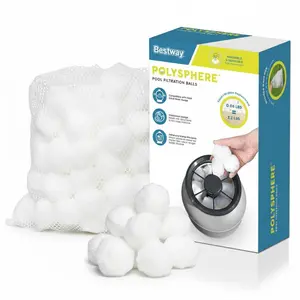 Bestway Polysphere Pool Filtration Balls, Washable/Reusable for Easy Maintenance