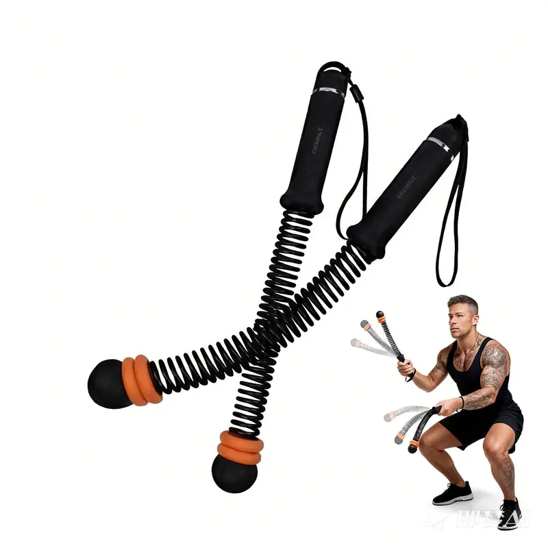 Weighted Ropeless Battle Rope | Adjustable Spring Resistance Workout Equipment for Home Fitness