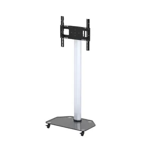 Interactive Whiteboard Portable Stand with Wheels for 43"-55" Smart Boards and Mobile TV Cart, Smart Board for Classrooms, Homes, and Offices