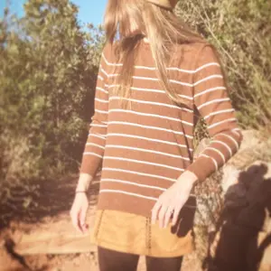 Club Room Oversized Stripped Sweater Sz S Wool