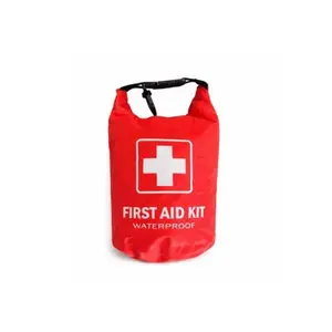 100-Piece First Aid Kit in  Red Waterproof Dry Bag