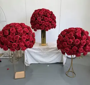 28" Red Rose  Flower Ball Arrangement Wedding Centerpiece