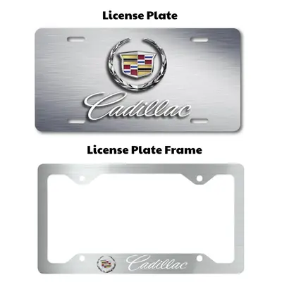 IPick Image For Cadillac XT6 In 3D On Mirror Chrome Metal License Plate Frame, Frames - Canada - Foto 8