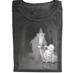 Gandalf Pushing Gollum in shopping cart shirt, Crew Neck, Size S- 3XL, Menswear Top, Womenswear Top, Trending Tshirt