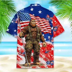 American Flag Full-Print Hawaiian Shirts, USA 250 Years Semiquincentennial Patriotic Top, Retro 1776–2026 National Celebration Shirt, Unisex Summer Hawaiian Shirt Casual Apparel # TikTokMadeMeBuyIt # PatrioticStyle # USA History # FlagTee # DailyWear