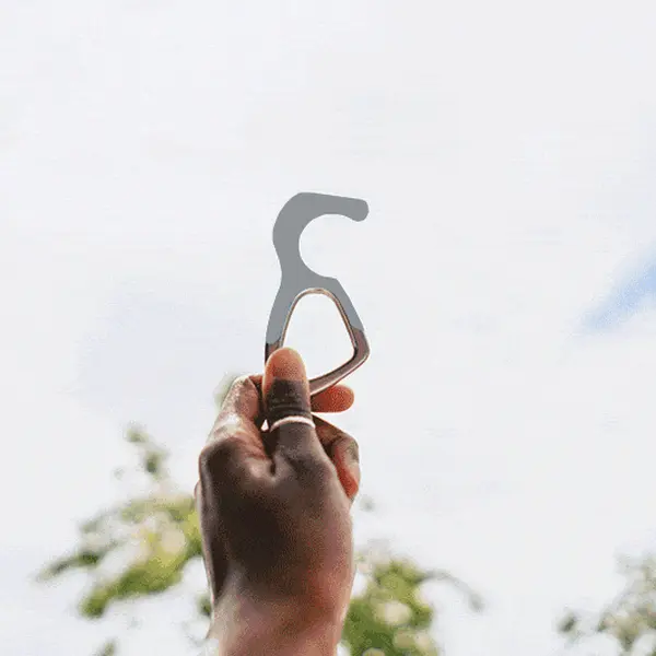 hoo(key) - The Only Patented Antimicrobial Silicone No-Touch Keychain Tool