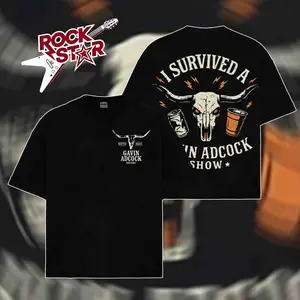 [ Rock Star ] I Survived A Gavin Adcock Show Shirt, Gavin Adcock Morning Bail Shirt, Meme T shirt, Unisex T Shirt for Men for Women, Trendy, Streatwear, Menswear, Gift For Fans