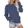 AUSELILY Women's Crewneck Hoodless Sweatshirt With Kangaroo Pocket  Fleece Longsleeve Oversized Casual Style Shirt  Lightweight Pullover 2026