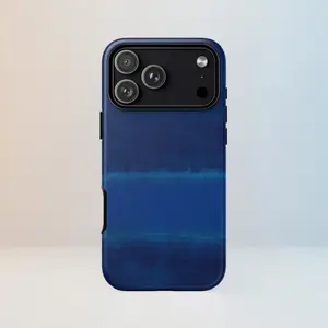 Deep Navy Blue Rothko Style Phone Case – Abstract Ocean Color Block Art Gift for iPhone 17, Samsung, Pixel