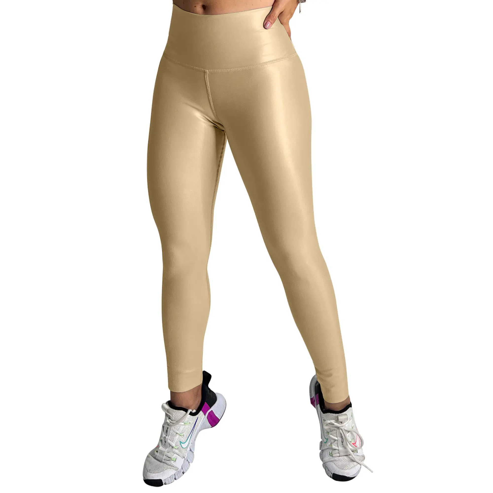 Beige Basic Legging  (No Zipper) Comfort Fit