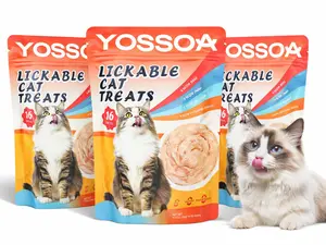 【108 Lickable Cat Tubes，3 Pack 】36 Sticks per Pack ,4 Flavors ，YOSSOA Lickable Wet Cat Treats, Squeezable Creamy Purée Cat Treat Delectables Squeeze Lickable Treats, Squeeze Stick Lickable Treats for Cats,No Added Fillers, No Added Preservatives