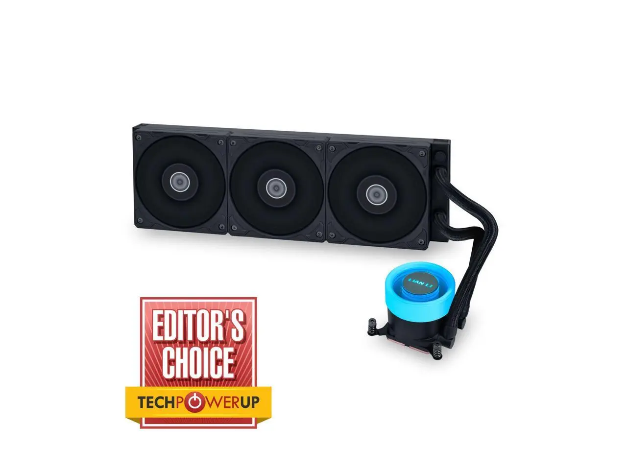 Lian Li GA II LITE 360mm AIO Liquid CPU Cooler | 3 x 120mm Performance FDB Fans, Daisy-Chain, Low Noise, All-in-One Water Cooling for Intel LGA1851/1700,AMD AM5/AM4 (GA2L36PB)