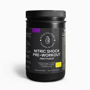 Nitric Shock Pre-Workout Powder (Fruit Punch) Supplement Dietary
