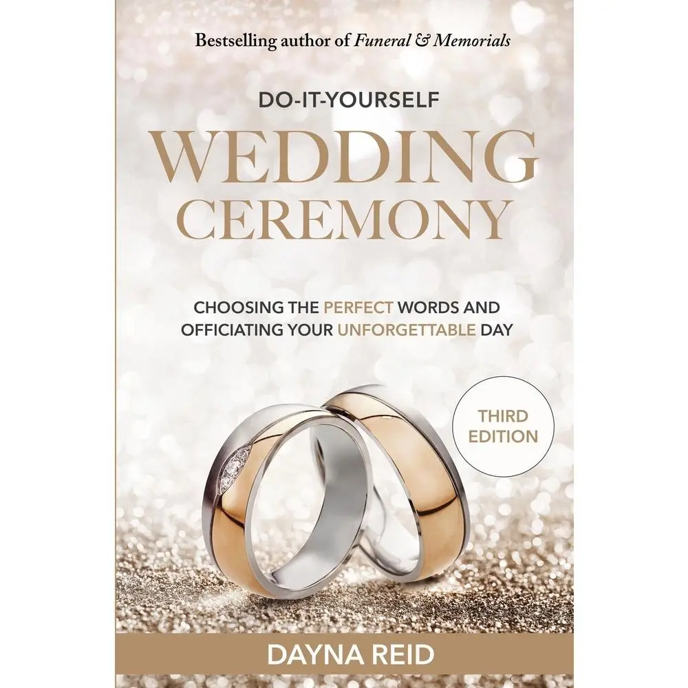 Used Educational Book - Do-It-Yourself Wedding Ceremony: Choosing Perfect Words & Officiating Unforgettable Day (Third Ed.) by Dayna Reid, Personalized Vows Guide with Writing Worksheet (Paperback, English)