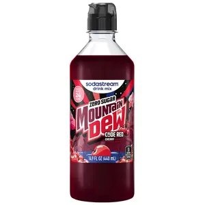MOUNTAIN DEW CODE RED ZERO FLAVOR ST 440ML SYRUP USA