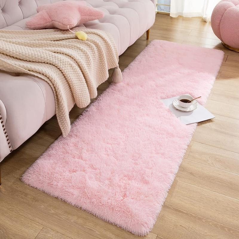 Solid Color Fuzzy Area Large Rug, Non-slip Soft Floor Carpet, Practical ...