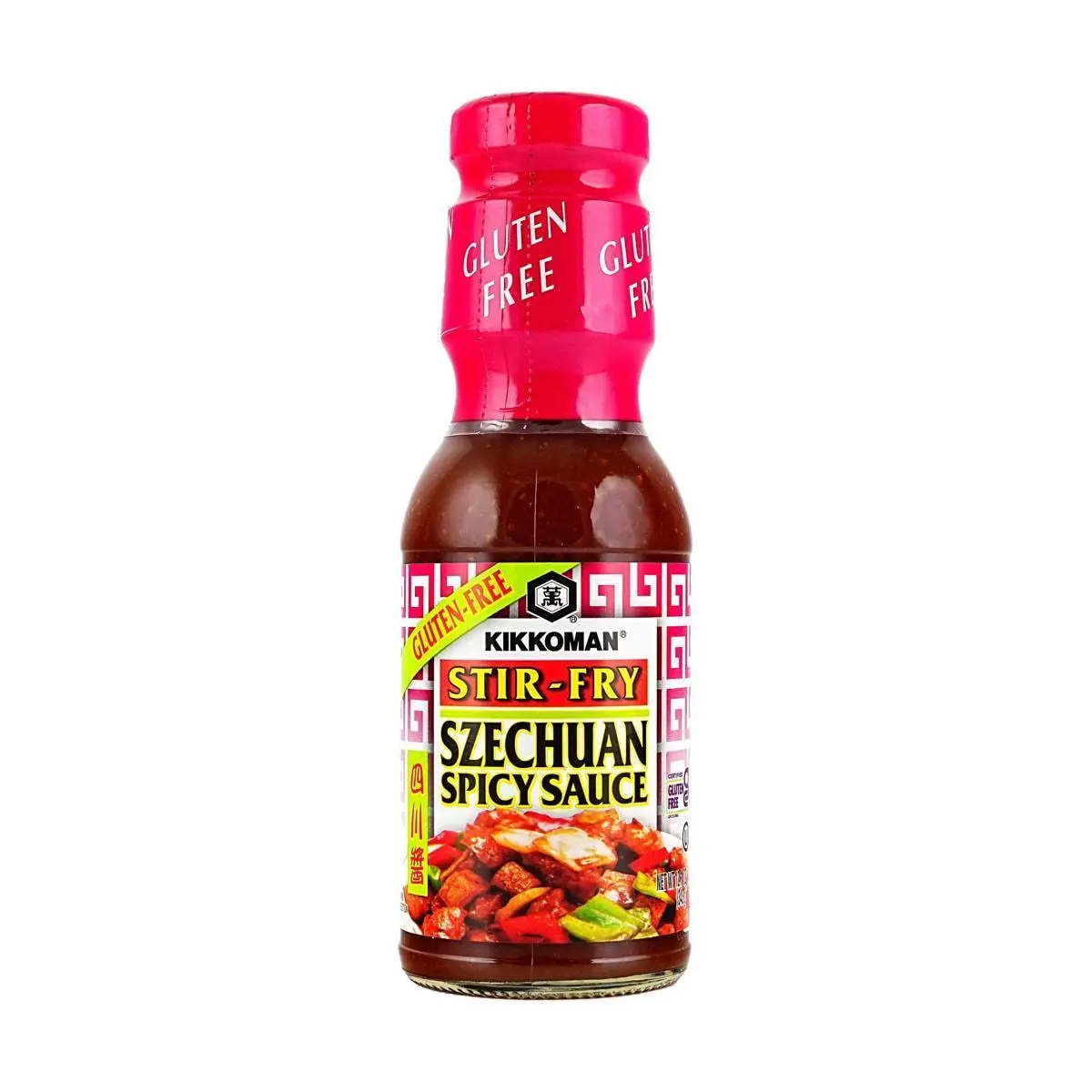 Kikkoman Sichuan Spicy Stir-Fry Sauce, Gluten-Free, 343g - Authentic Japanese Flavor for Marinades, Dips & Cooking