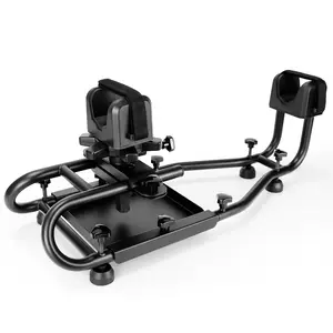 Pridefend Adjustable Pew Shooting Rest with Rigid Steel Frame, No Wobble & Non-Slip Heavy Duty Shooting Rest for Recoil Reduction Sight in
