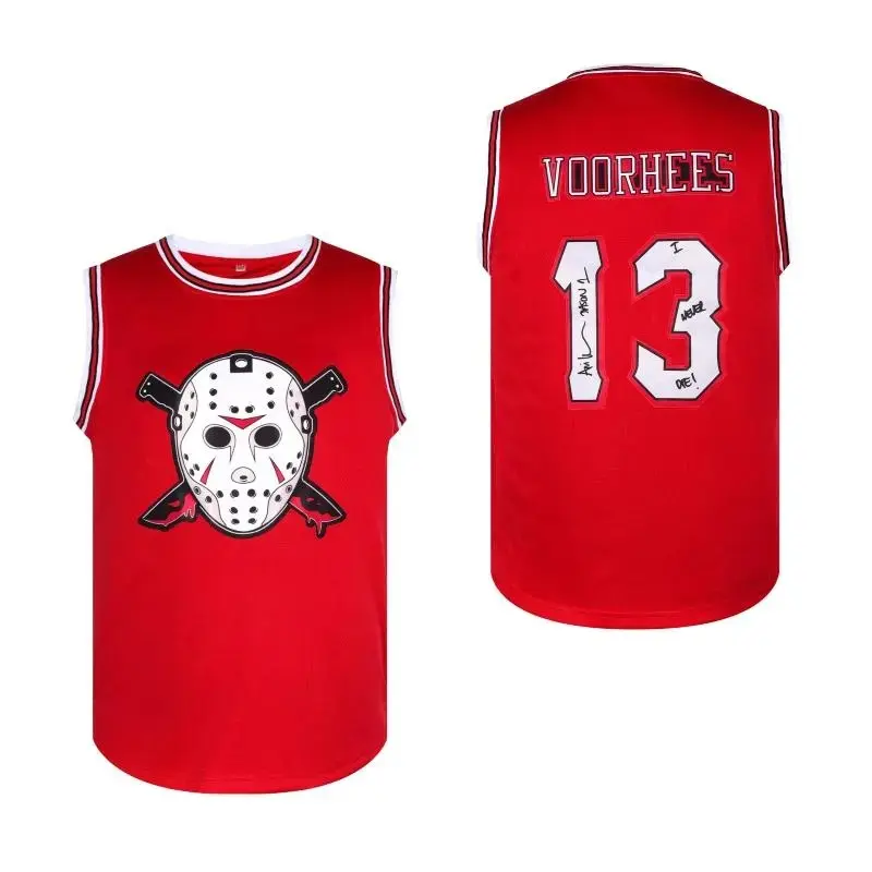 Men's #13 Voorhees Basketball Jersey - Polyester Sports Tank Top with Crew Neck and Slight Stretch for Casual, Training, Outdoor Activities - All Seasons Athletic Sleeveless Shirt