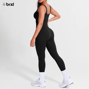 BRXL By Popilush Built in Underwear Womens High Waisted Yoga Leggings with Pocket soft Workout
