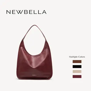 NEWBELLA Luna Pro Shoulder Bag in PU Leather - Sleek Solid Color Top Handle Bag with Zipper Closure for School & Commute - 48x12x44 cm dealsforyoudaysFallFreshness, Elegant Commuter Bag, Pu Tote Satchel