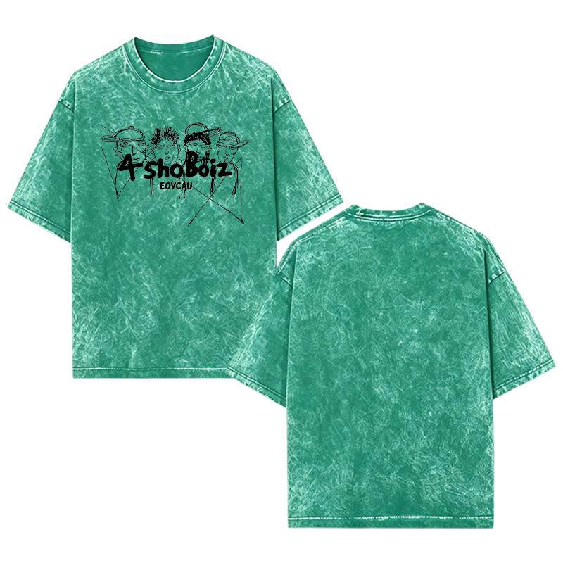 [EOVCAU][Sale Up To 60%]Lngshot Kpop Boy Group Shirt, Gen 5 Kpop shirt, Kpop Inspired T-Shirt, Gift for Women Men，4shoBoiz Vintage Acid Wash Oversized Tee - Streetwear Hip-Hop Sketch Graphic T-Shirt，Y2K Aesthetic Rap Group Graphic Tee #HipHopStreetwear