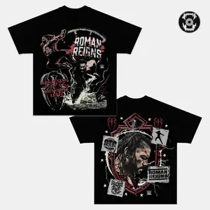 Roman Reigns Greatness On A Different Level Double Sided Graphic Tee, Tribal Chief Wrestling T-Shirt, Vintage Roman Reigns Fan Shirt, Black Wrestler Streetwear Tee, Gift for WWE Wrestling Fans