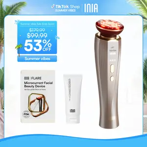 [New Color Drop] INIA FLARE All-in-One Facial Beauty Device, 3-in-1 Facial Massager Beauty Device for Face and Neck Skin Rejuvenation Lifting/ Tightening/ Infusing, Mother's Day Special Gift