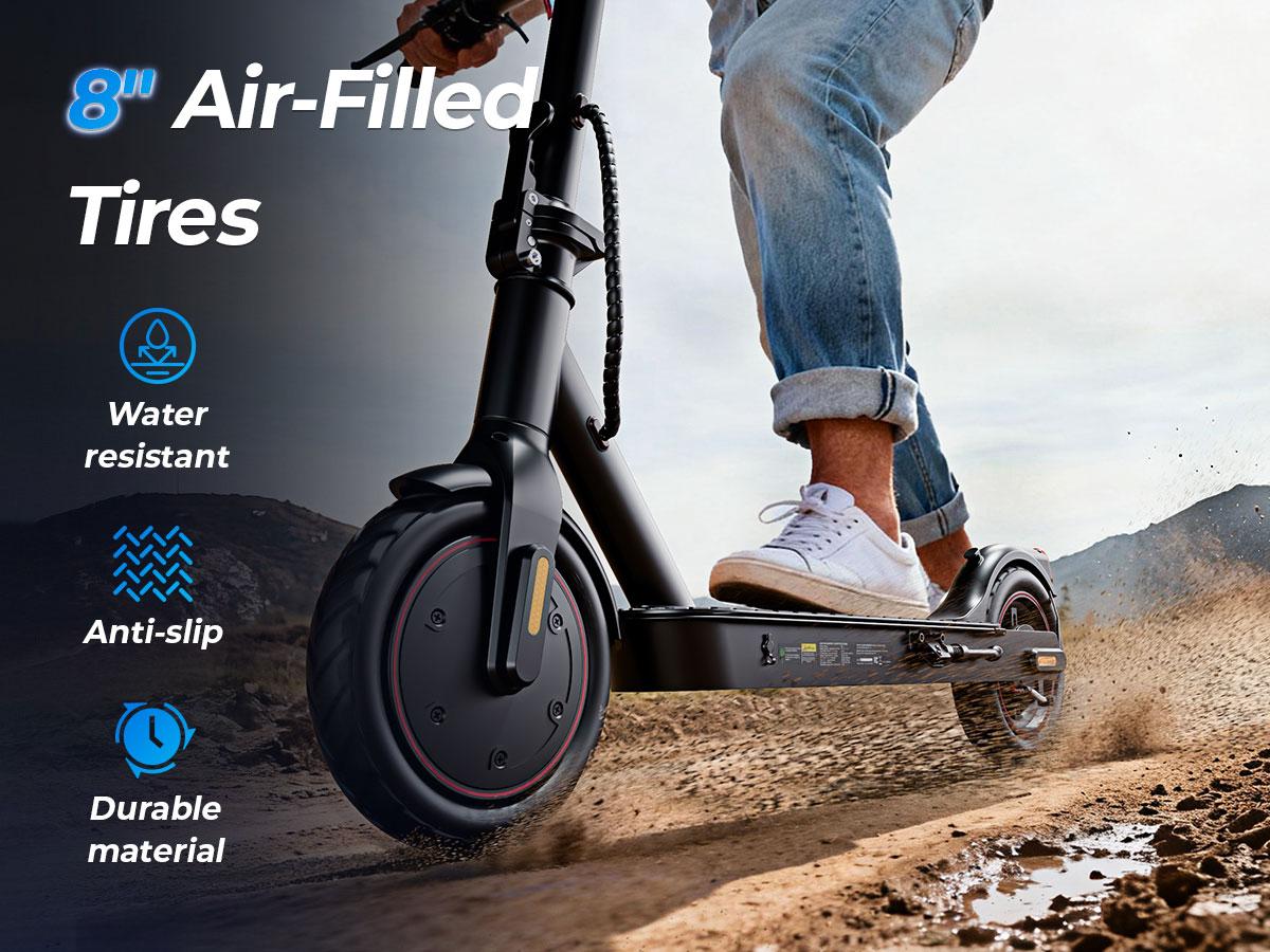 Foldable Lightweight Electric Scooter for Adults – 500W Peak Motor, 21/23 Miles Range, 18/21 MPH, 8.5" Tire & Drum Brake, App Control for Daily Commuting