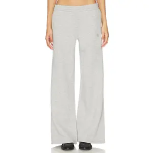 ANINE BING Kacey Sweatpant Monogram in Medium Heather Grey