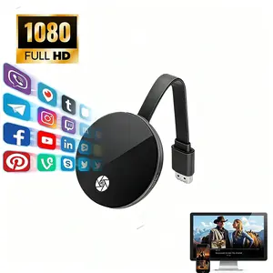 HDMI Transmitter, 1080P Wireless HDMI Transmitter & Receiver, 2.4G Smart WiFi Connection, Suitable for Wirelessly Mirroring Laptops/Set-Top Boxes/Gaming Devices to Projectors, Compact Design with Anti-Interference Capability, Screen Mirroring Adapter