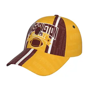 Washington Baseball Cap with Retro Color Block, Adjustable Snapback Hat, Perfect for Casual Attire