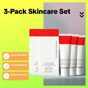 3 Pack Hydrating Facial Cream Lotion Set Gentle Mild Formula Daily Nourishing Skincare For Dry Facial Skin Beauty Care