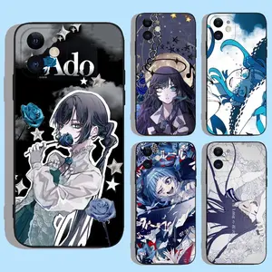 Ado Kyogen X Uta Phone Case For iPhone 17e,17,16,15,14,13,12,11,XS,XR,X,8,7,Pro,Max,Plus,mini For Samsung S26 S25 S24 S23 S22 FE Ultra Plus EdgeSilicone Black Cover