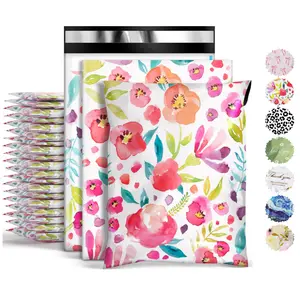 10/50/100 Pack Poly Mailers, Cute Packaging Envelope Mailers Polymailers Packaging for Small Business, Shipping Bags for Clothing Boutique Supplies with Self Seal Strip (Thank You)