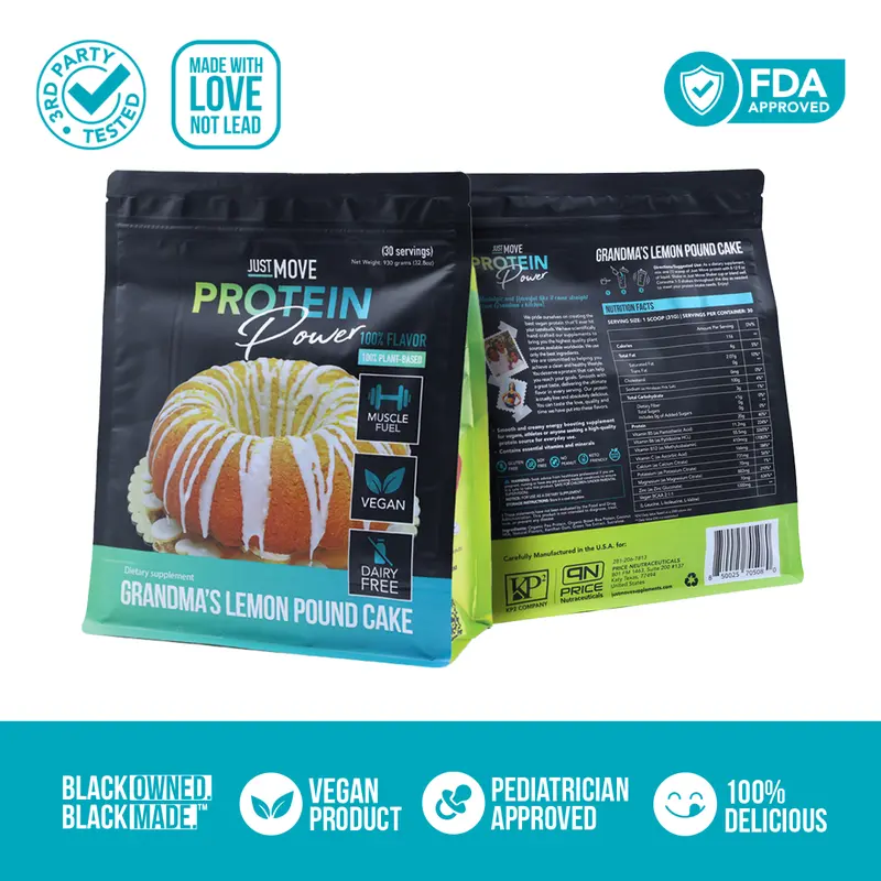 Just Move Protein - Blueberry Muffin - Vegan (Plant Based) Organic