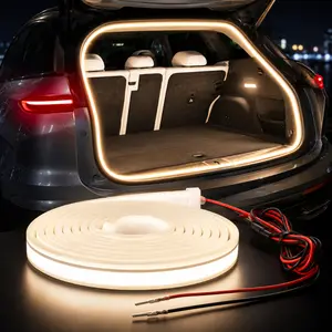 Yobis 168‑Inch LED Car Trunk Interior Lighting Kit‑Auto‑Sensing, Custom Trunk Lid Light Strip‑High‑Brightness Ambient Trunk Lighting‑Interior Modified LED Ambient Light‑Warm White Car Ambient Light Strip‑Universal 12V Cars Accessories