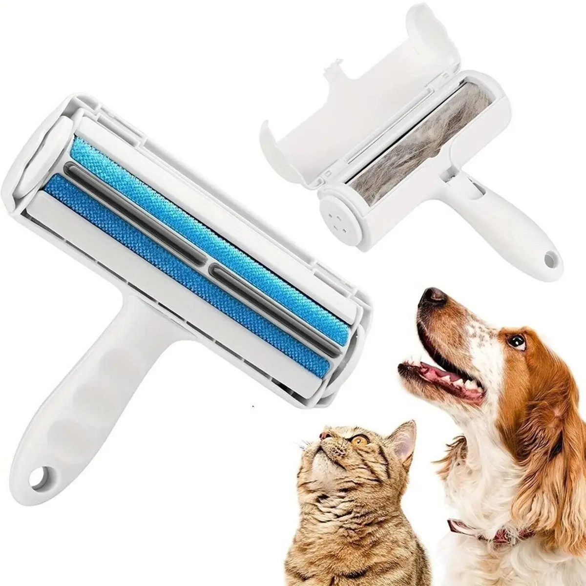 Reusable Dog Cat Pet Hair Remover Roller for Furniture, Couch, Carpet, Car Seat