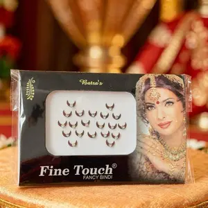 Fine Touch Bindi Traditional Bindis with Multicolor Stones for Festivals & Cultural Celebrations