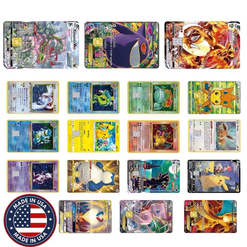 Custom Holographic Debit Card Small Chip Holographic Credit Card Decal Sticker Card Skin Vinyl Sticker Card Cover Playing Card Sticker Pop Culture