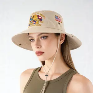 2026 USA 250th Anniversary Bucket Hat |     Embroidered Eagle & American Flag |     UV Protection Sun Hat for Men & Women |     Patriotic Outdoor Fishing Hiking Boonie Hat |     Perfect Patriotic Gift for Americans!