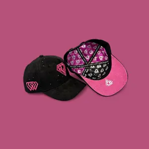 Gorra Snapback RJ Hats – Black & Purple Diamond Edition (Gamuza) (Drop - LEGACY)