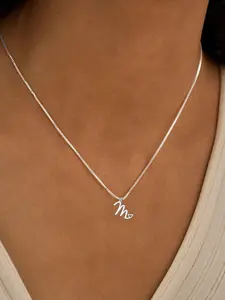 Initial Necklaces for Women Trendy, Dainty Silver Letter Necklace Cute Pendant Choker Name Necklace Personalized Costume Monogram Jewelry Necklace for Women Valentines Gifts Stainless Steel Necklace