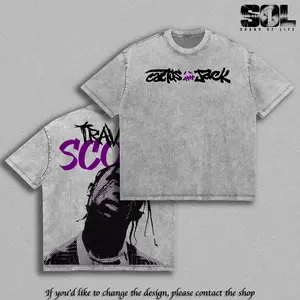 Travisss ''Cactuss Jack'' Vintage Washed Tee, La Flame Rap Graphic T-Shirt, Hip Hop Streetwear Shirt, Scottss Oversized Heavyweight Cotton Tee, Retro Rapper Fan Merch Unisex Apparel, Urban Aesthetic Graphic Shirt