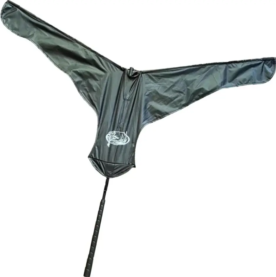 HuntEmUp Premium Goose Hunting Flag Decoy - Lifelike Design, Collapsible Wings, Durable Construction, Easy Transport, Realistic Appearance, Ideal for Late-Season Geese